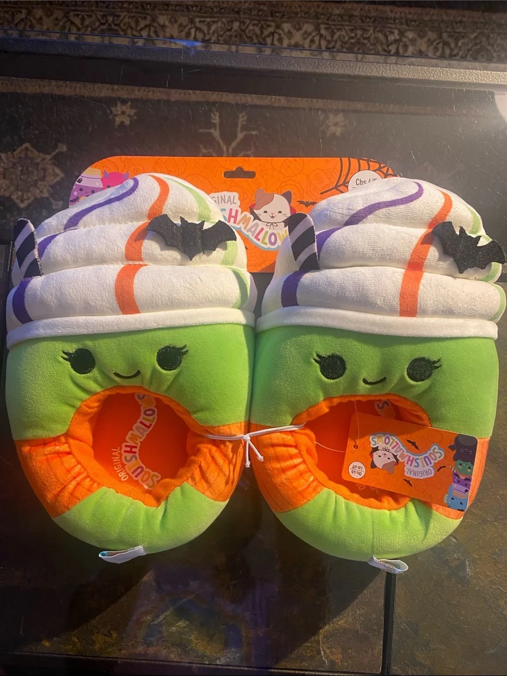 New Squishmallows Halloween Latte Slippers